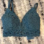 Momanda Lace Nursing Bra Bralette Set in Teal and Cream Size 34E Blue Photo 5