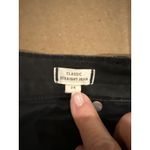 Madewell Classic Straight Leg Ankle Jeans Black Women's Size 28 Photo 5