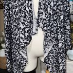 Victor Alfaro black and white asymmetrical merino wool cardigan M Size M Photo 2