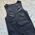 Lulus Dress Make an Impression Vegan Leather Shift Photo 6