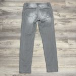 White House | Black Market  Gray The Skinny Jeans Beaded Detail on Pockets Size 6 Photo 3