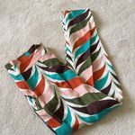 Anthropologie Hutch Raven Printed Tapered Linen Trousers Pants Size 8 Photo 2