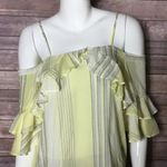 Polagram Off shoulder striped ruffle sleeve top Petite Small Photo 3