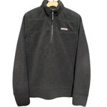 Vineyard Vines  M Black Soft Plush Teddy Fleece Quarter Zip Shep Shirt Jacket Photo 1