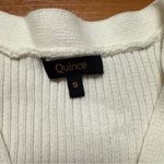 Quince Organic Cotton Fisherman Side Zip Maternity & Nursing Sweater Ivory Small Photo 6