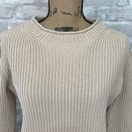 J.Crew 100% Cotton Knit Rollneck Pullover Sweater in Light Khaki Photo 1