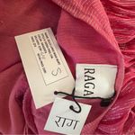 Raga  Size S Zella Lurex Maxi Skirt NWT Boho Indie Pink Silver Metallic Feminine Photo 5