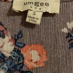 Umgee Purple Floral Ruffle Floral Jumpsuit Sz Small Photo 5