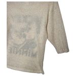Disney  Top Womens M Knit Confetti Mickey Mouse Minnie Graphic Lightweight Cream Photo 6