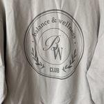 H&M  Balance & Wellness club crewneck sweatshirt pullover greige taupe neutral Photo 2