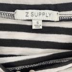 Z Supply  Mesa Striped Long Sleeve Shirt Size Small in‎ Vintage Black Photo 2