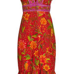 Farm Rio NWT  Solar Forest Button Down Midi Dress RARE Size large Retails $235 Photo 0