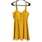 Speechless  junior medium mustard sweetheart neck fit & flare dress padded cups Photo 3