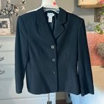Jacqueline Ferrar Vintage Cashmere Wool Black Blazer Jacket Suit Womens 8 Photo 1