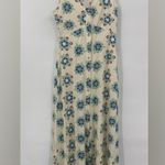 Paco Rabanne v neck floral print maxi with pearl snaps down the front size 34 Photo 2