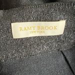 Ramy Brook Skirt Black Sparkle Knee-Length Front Slit Pockets 28” Waist Photo 3