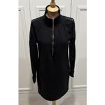 Lilly Pulitzer Skipper Popover Dress Black 1/2 Zip Minimalist Preppy Athleisure Photo 1