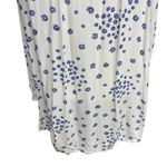 Free People Flowers in Your Hair Floral Smocked Top White Blue Size Small Photo 7