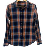 prAna  Alfie Organic Cotton Flannel Button Down‎ Shirt Size Medium Photo 0