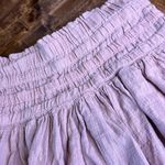 REWASH  Pink Gauze Cotton Wide Stretch Elastic Waist Mini Skirt Size Medium Photo 1