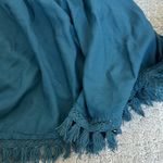 Anthropologie Anthro 100% viscose tie shoulder boho tassel tiered empire waist mini dress Photo 5