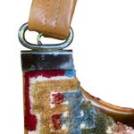 Vtg Women's Purse Colorful Textured Material‎ Middle Snap Closure Boho Photo 2