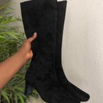 NIB 2000s Y2K Black 100% Genuine Leather Suede knee Photo 0