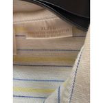 Disney Vintage  Epcot Pro Women's XL White Striped Golf Polo Shirt Mickey Mouse Photo 4