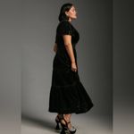 Anthropologie  Black Velvet Maxi Dress Photo 1