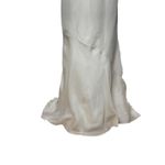 Ivory Silk Organza Strapless Trumpet Bridal Gown Romantic Old Money Elegant Mini Size 4 Photo 3