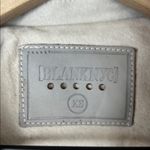 BLANK NYC  Women's Cream Suede Geninue Leather Biker Moto Jacket Photo 6