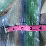 Hutch  Blue and Green Sequin Romper Photo 8