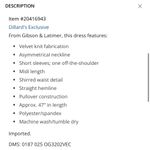 Gibson Latimer Gibson & Latimer Asymmetrical off the shoulder short sleeve ruched velvet dress Photo 3