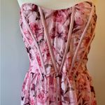 Lulus Special Moment Strapless Bustier Pink Floral Maxi Dress Size XL NWT Photo 5