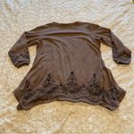 Source Unknown Women’s 3/4 Sleeve Sweater Dress with Neck Cowl Size Large Brown Photo 5