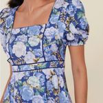 Rachel Parcell Puff Sleeve Lace Trim Midi Dress Photo 4