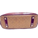 L.A.M.B. Vintage by Gwen Stefani LIPSTICK Satchel Leather Bowler Handbag Photo 3