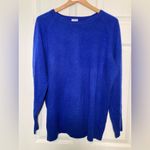 Halogen  NWT Size 1X Cashmere Crewneck Sweater in Royal Blue Photo 1