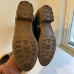 st. john's bay Black Vegan Leather White Stitched Buckle Heeled Boots Size 10 Photo 4