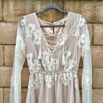Lovers + Friends  Revolve Haiden Dress in Ivory White Dress Size S Long Sleeve Photo 3