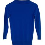 J.Crew  Soft Merino Wool Long Sleeve Crew Neck Sweater Cardigan XS Royal Blue Photo 10