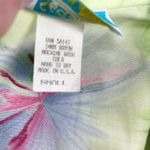 VTG Sea Suns Blouse Top Womens Small Tropical Floral Cottagecore Boho Bratz USA Green Photo 7