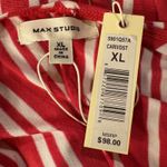 Max Studio X-Large A-Line Dress Chevron Sleeveless Stretch V-Neck Pullover Multi Photo 8