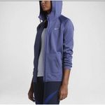 Nike  Women Dri Fit Athletic Running Jacket Sz S Purple Hood Zip Up Drawstring Photo 10