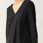 ADAY  Something Tailored Black Top Sz S Photo 0