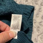 Crown & Ivy  large women’s textured boatneck sweater long sleeve dark green NWT Photo 5