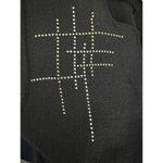 Vintage 70s/80s Jennifer Roberts wool blend metallic studded jumpsuit size S/M Black Photo 6