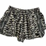 Mossimo Womens Shorts S Black White Geometric Print Flowy Beach Boho Pull On Gray Size undefined Photo 0