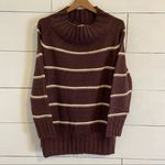 easel  Plum Striped Oversized Sweater. Size Large. Excellent Condition. Photo 0