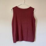 Dazy Sleeveless Burgundy Knit Top Womens Md/Lg Fall Winter Preppy Academia Work Red Size M Photo 5